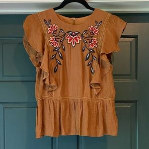 Moon River embroidered top, size S